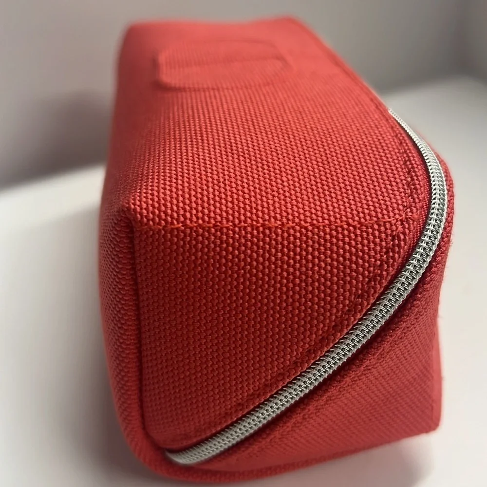 Dior Christian Dior Pink Canvas Zip Around Clutch Pouch Bag - New